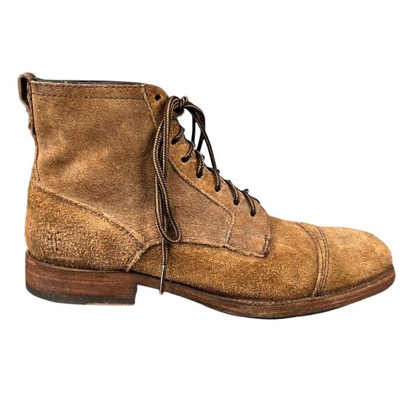 Frye Men’s Bowery Brown Suede Lace Up Chukka Boot Size US 8 D - Picture 1 of 11